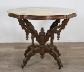 VICTORIAN MARBLE TOP PARLOR TA