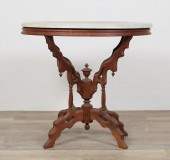 VICTORIAN MARBLE TOP PARLOR TA