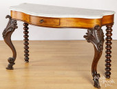 VICTORIAN MARBLE TOP PIER TABL