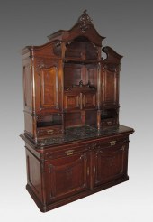 VICTORIAN MARBLE TOP SIDE CABI