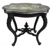 VICTORIAN MARBLE TOP TABLE, SH