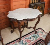 VICTORIAN MARBLE-TOP WALNUT CE