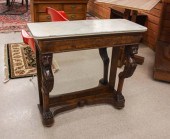 VICTORIAN MARBLE-TOP WALNUT CO