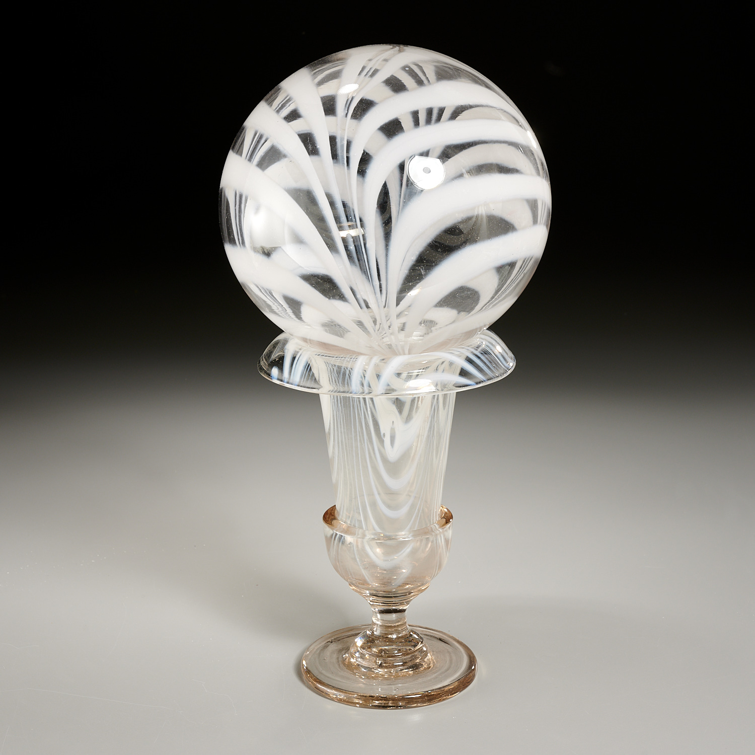 VICTORIAN MARBRIE GLASS WITCH