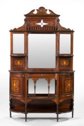 Victorian Marquetry-Inlaid Ros