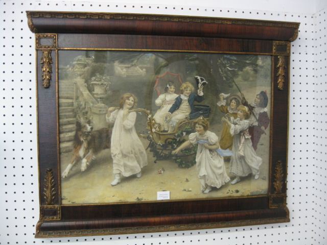 Victorian Mezzotint Children at