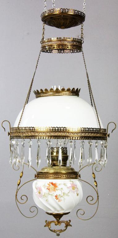 Victorian Milk Glass Oil