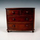 VICTORIAN MINIATURE MAHOGANY F