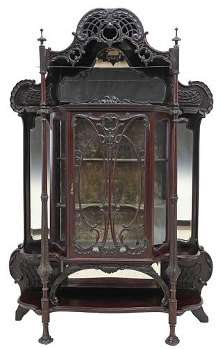 VICTORIAN MIRRORED MAHOGANY