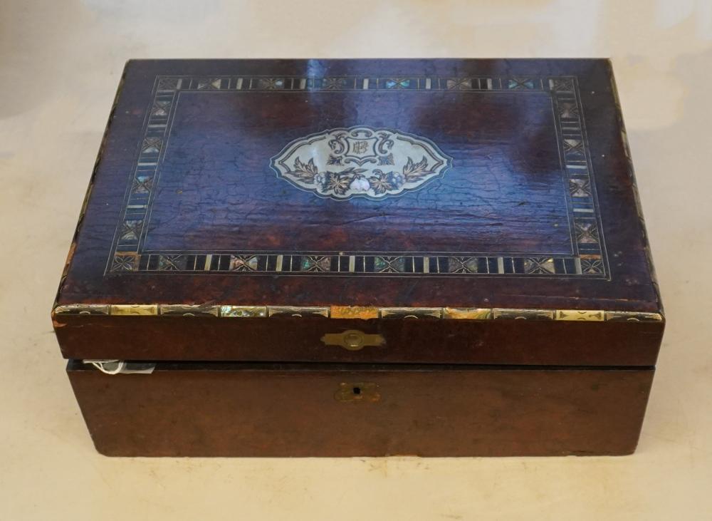 VICTORIAN MOTHER OF PEARL INLAID