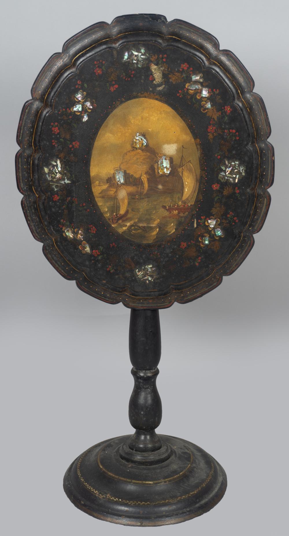 VICTORIAN MOTHER OF PEARL-INLAID
