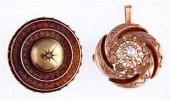 Victorian mourning brooch and