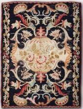 VICTORIAN NEEDLEPOINT RUG 5'1'