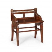 VICTORIAN OAK AND BRASS HALL S