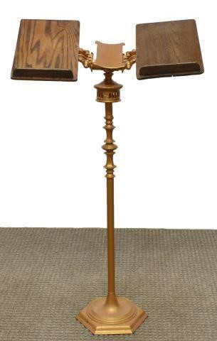 VICTORIAN OAK & CAST IRON MUSIC
