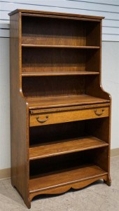 VICTORIAN OAK DESK/SHELFVictor