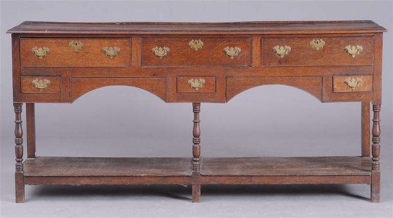 VICTORIAN OAK DRESSER BASE The