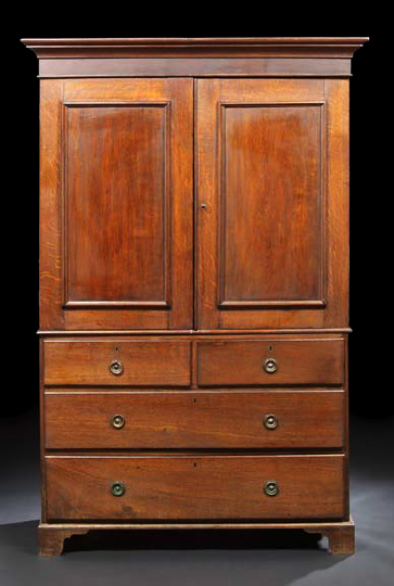 Victorian Oak Linen Press, 