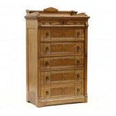 VICTORIAN OAK LOCK-SIDE SEMI-T