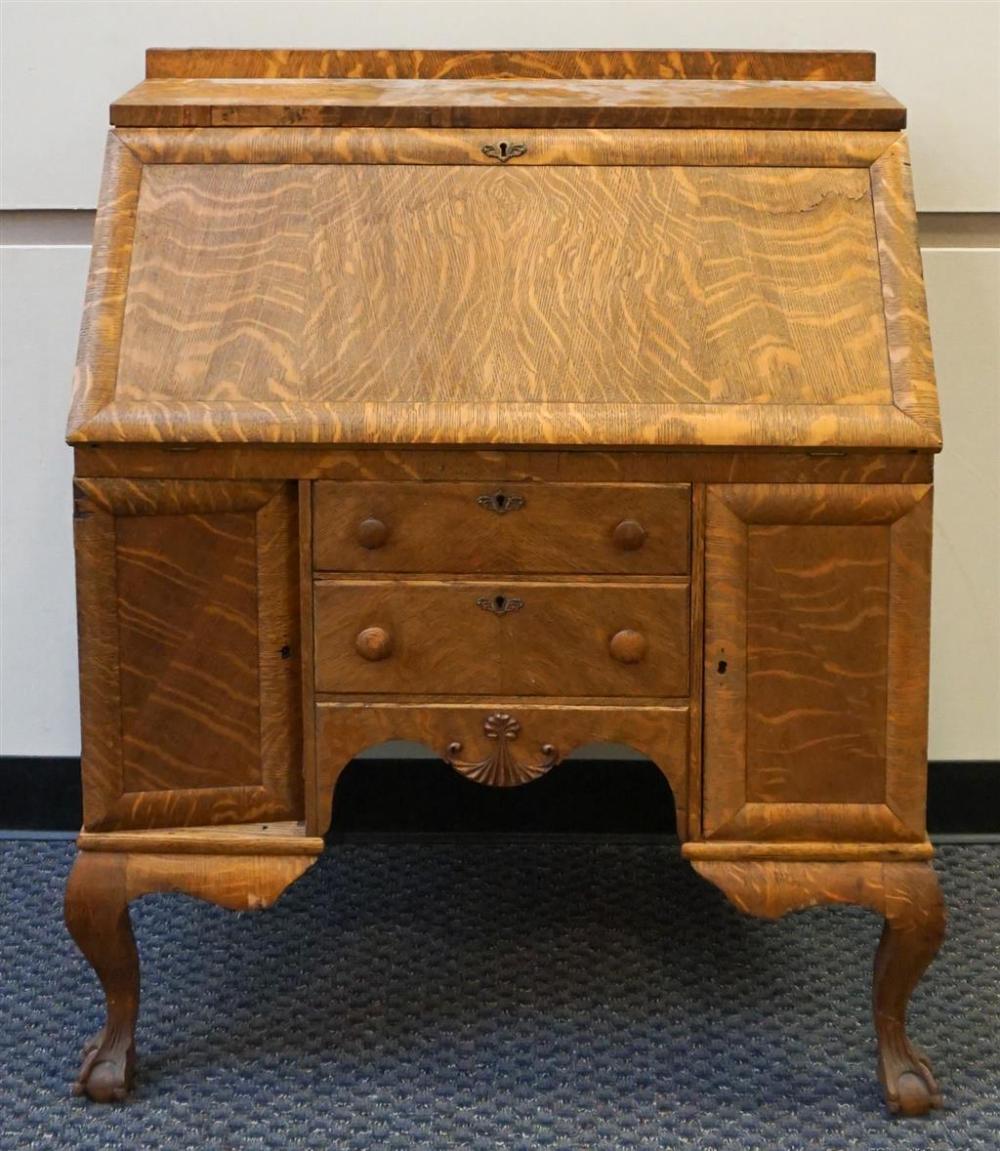 VICTORIAN OAK SLANT-FRONT