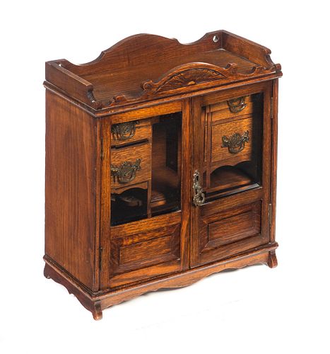 VICTORIAN OAK TOBACCO SMOKING