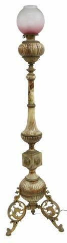 VICTORIAN ONYX & GILT METAL PIANO