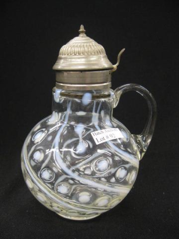 Victorian Opalescent Glass Syrup