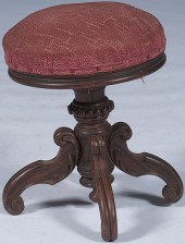 Victorian Organ Stool American