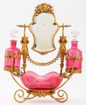 VICTORIAN ORMOLU & ENAMELED RO