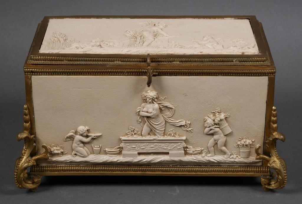 VICTORIAN ORMOLU JEWELRY CASKET