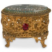 VICTORIAN ORNATE JEWELRY CASKE