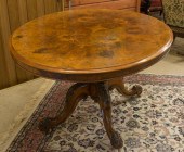 VICTORIAN OVAL TILT-TOP LOO TA
