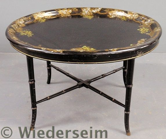 Victorian oval tray top