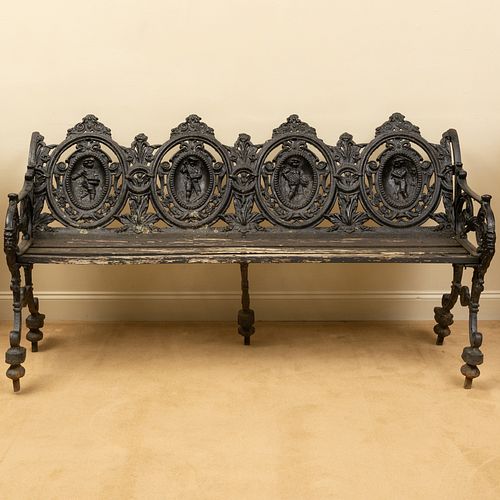VICTORIAN PAINTED CAST-IRON AND