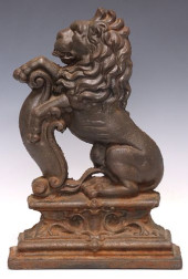 VICTORIAN PAINTED CAST IRON LI
