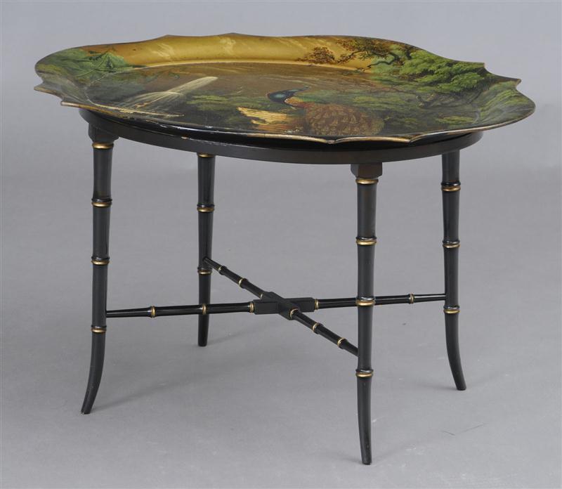 VICTORIAN PAINTED PAPIER