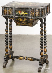 VICTORIAN PAINTED SEWING STAND