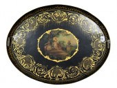 VICTORIAN PAINTED TOLE TRAY, H