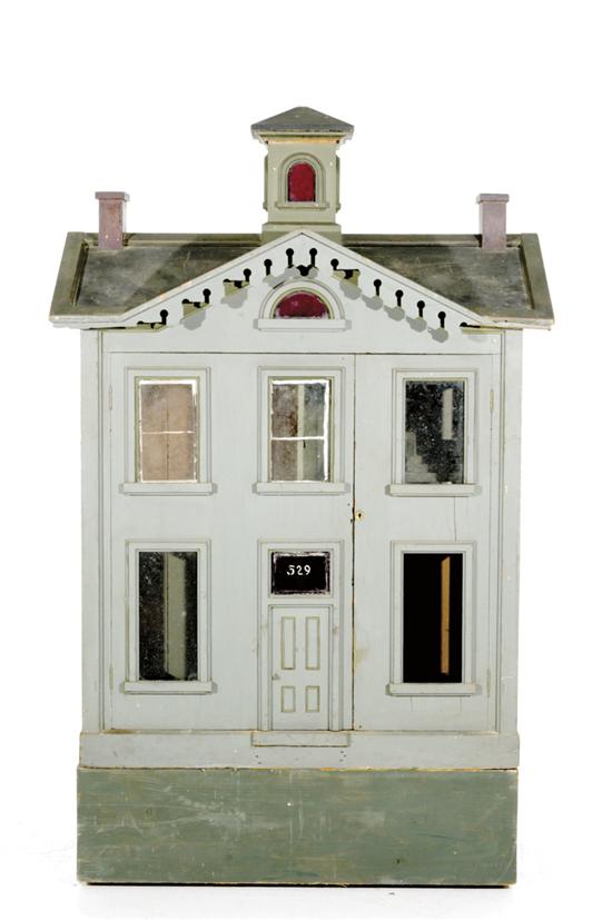 Victorian painted wood dollhouse