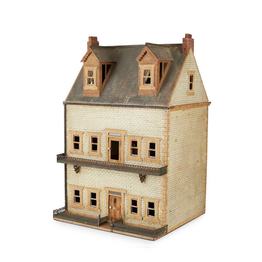 VICTORIAN PAINTED WOOD DOLL'S HOUSE