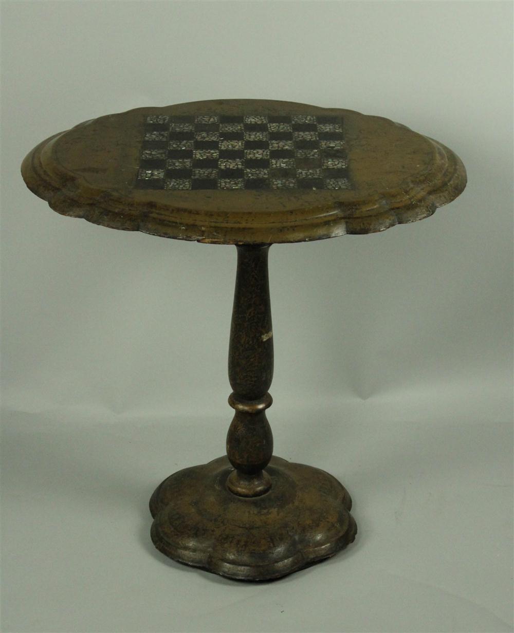 VICTORIAN PAPER MACHE TILT TOP
