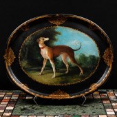 VICTORIAN PAPIER MACHÃ© OVAL T