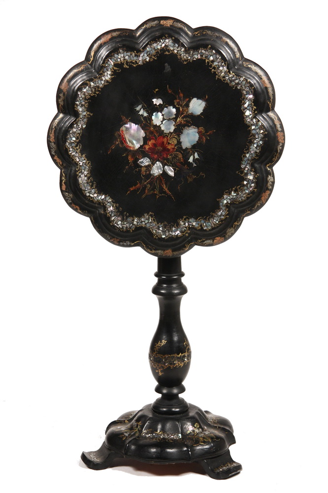 VICTORIAN PAPIER MACHE TABLE -