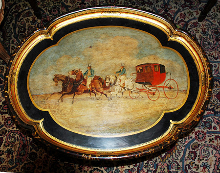 Victorian Papier Mache Tray 	 