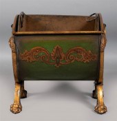 VICTORIAN PARCEL-GILT GREEN PA
