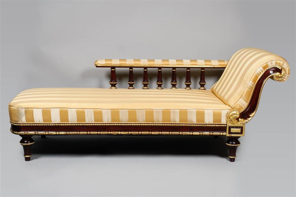 VICTORIAN PARCEL-GILT MAHOGANY