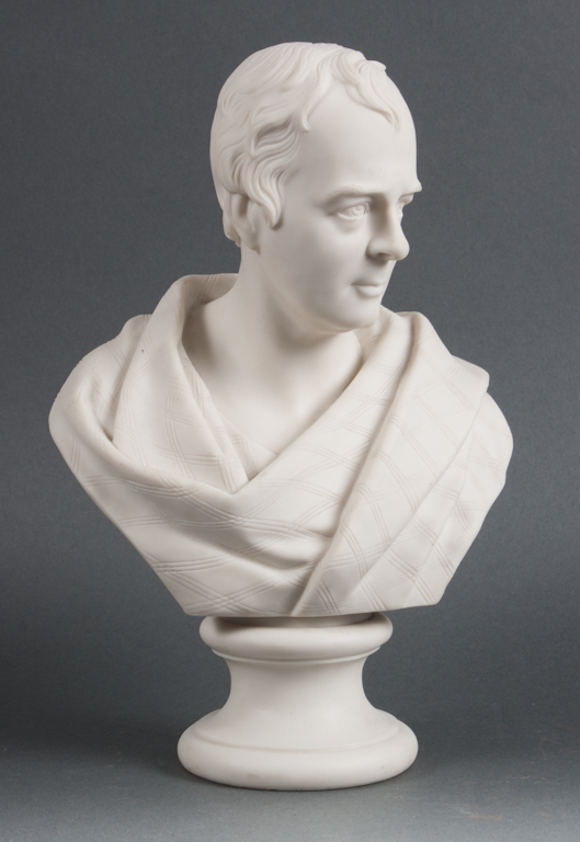 Victorian parianware bust of a