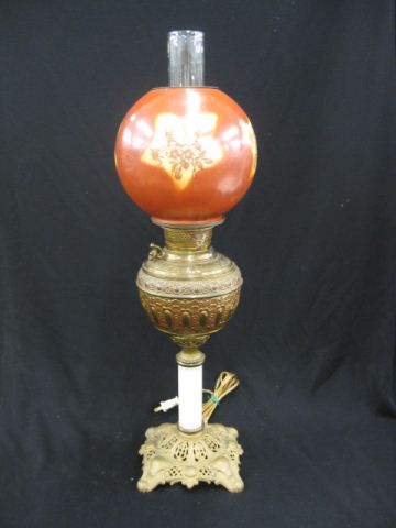 Victorian Parlor Lamp floral