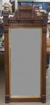 VICTORIAN PARTIAL GILT WALNUT