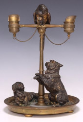 VICTORIAN PATINATED BRONZE DES